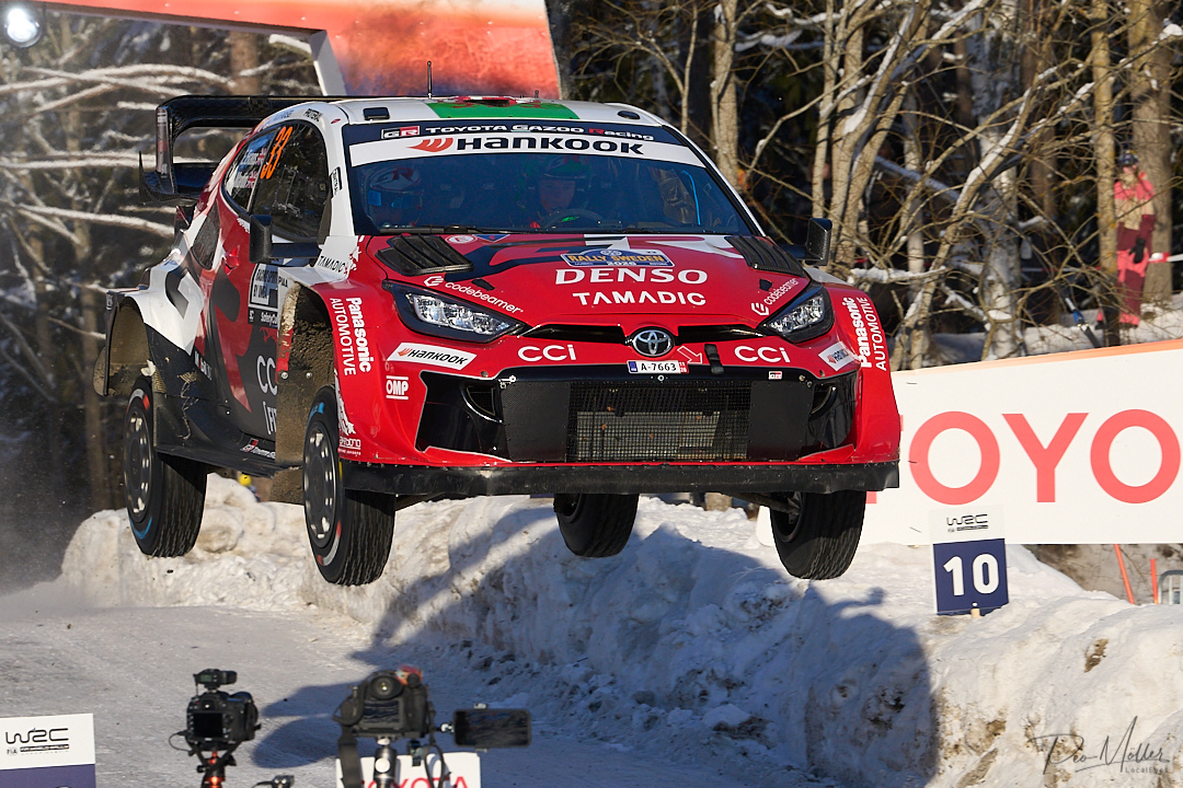 Elfyn EVANS (GBR) with co-driver Scott MARTIN (GBR), TOYOTA GAZOO RACING WRT, TOYOTA GR Yaris Rally1 flying towards the win of Rally Sweden 2026 at Red Barn Arena in Umeå.⁠
⁠
#RallySweden #WRC #WRC2026 #RallyLife #Motorsport #Umeå #VisitUmeå  #SnowRally #RallyFans #RallyNation #RallyPhotography #Carsofinstagram #MotorsportPhotography #justgoshoot #switchtoalpha #sony #sonynordic #bealpha #visualsoflife #instagoodmyphoto #aov #1stinstinct #alphauniversebysony_eu⁠
⁠
@sony.nordic @sonyalphapro @ttnyhetsbyran @alphauniversebysony.eu